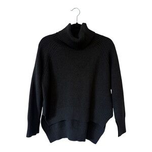 Wilfred Free Black Merino Wool Turtleneck Sweater - Size Medium